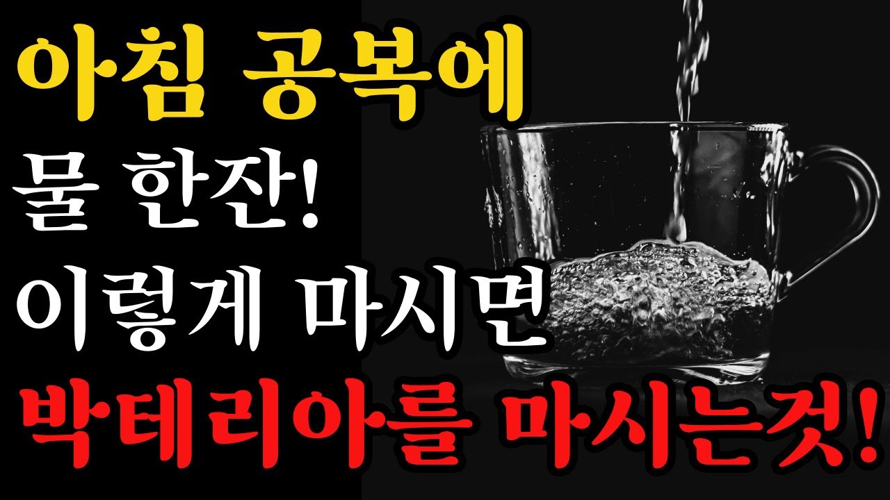 아침에 먹는 물한컵 박테리아 한컵을 마시는 거라고? 의사들도 놀란 아침 공복의 물한잔 건강하게 먹는 방법 아침 공복에 따뜻한 ...
