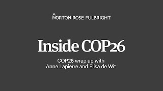 Inside COP26 | COP26 wrap-up