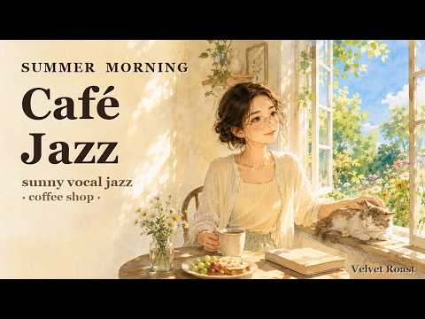 Summer Morning Café ☀️ 1940s Vocal Jazz for a Bright Slow Morning | Sunny Coffee Shop Ambience