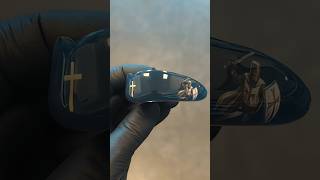 Kreuzritter Dental Armor Mundschutz mit Goldkreuz und Ritter 🛡️✝️