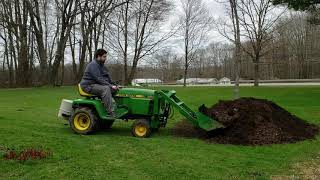 Mulch day with the Little Buck Loader Easter 2020