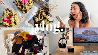 VLOG | Organizing My *Entire Closet* & Vegan Cookie FAIL