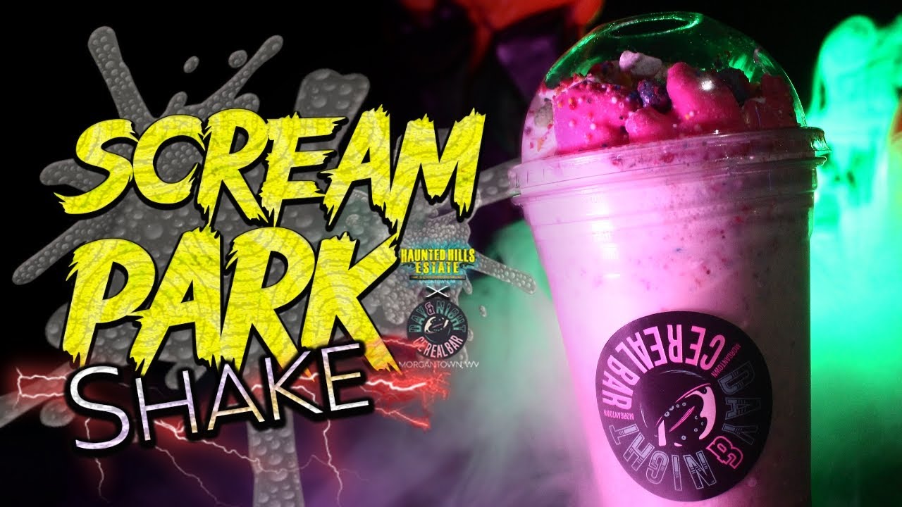 SCREAM PARK SHAKE! Day & Night Cereal Bar X Haunted Hills