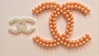 DIY:Chanel inspired pearl logo