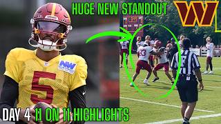 The Washington Commanders FIRST PADDED Training Camp Was NASTY. | Antonio Williams, Jayden Daniels |