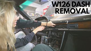 How to Remove your Classic Mercedes Dash | 560SEC | W126 Dash Removal