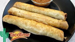 Crisp Chicken Burritos - Taco Time Style Chimichanga - PoorMansGourmet