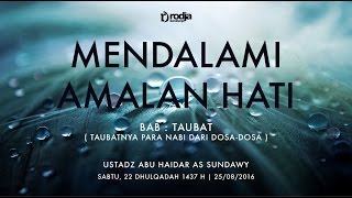 Bab Taubat: Taubatnya Para Nabi dari Dosa-Dosa (Mendalami Amalan Hati)
