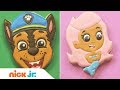 Diy cookie art  ft paw patrol butterbeans caf  bubble guppies  stay home withme  nick jr