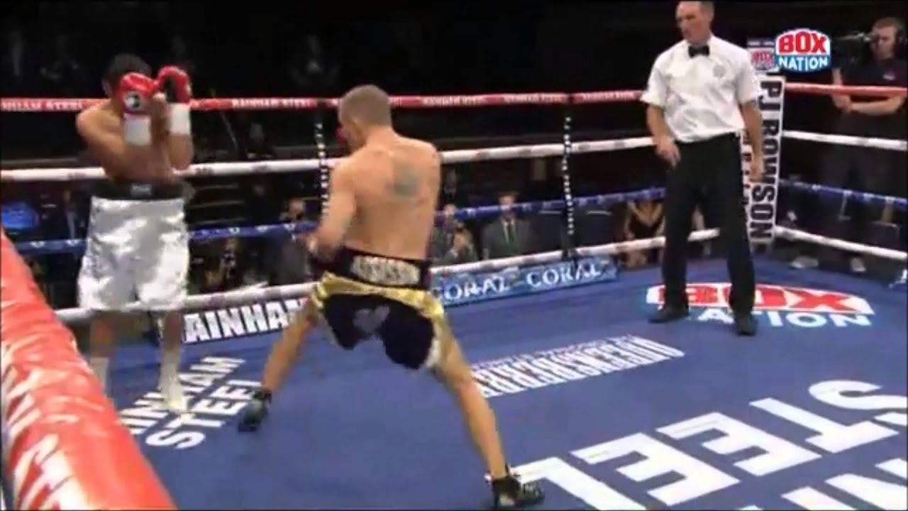 BANG! Paul Butler finishes Gusman with a big body shot