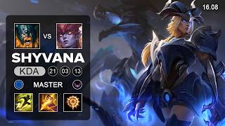 Shyvana vs Olaf Jungle - EUW Master - Patch 16.08 Season 16
