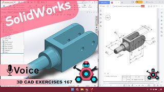 SolidWorks | 3D CAD EXERCISES 167 | StudyCadCam | Solution Tutorial |
