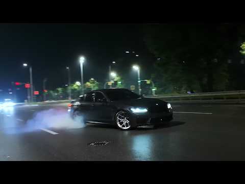 WEAVING THROUGH KYIV TRAFFIC IN M5 F90, M3 F80 DRIFT