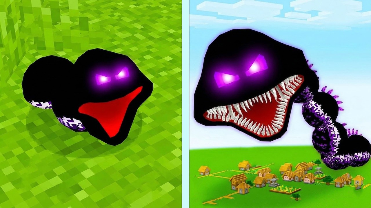 AKU BERUBAH JADI HUNGRY WORM TERKUAT DI MINECRAFT!!