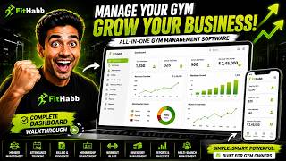 Gym Management Software Dashboard | FitHabb Complete Walkthrough #GymSoftware
