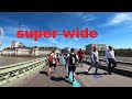 virtual walk from victoria station  ,to westminster bridge past london eye.. super wide HD  !
