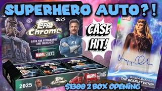 We Hit A SUPERHERO AUTO?! (2025 Topps Chrome Marvel Studios $1300 2 Box Opening)