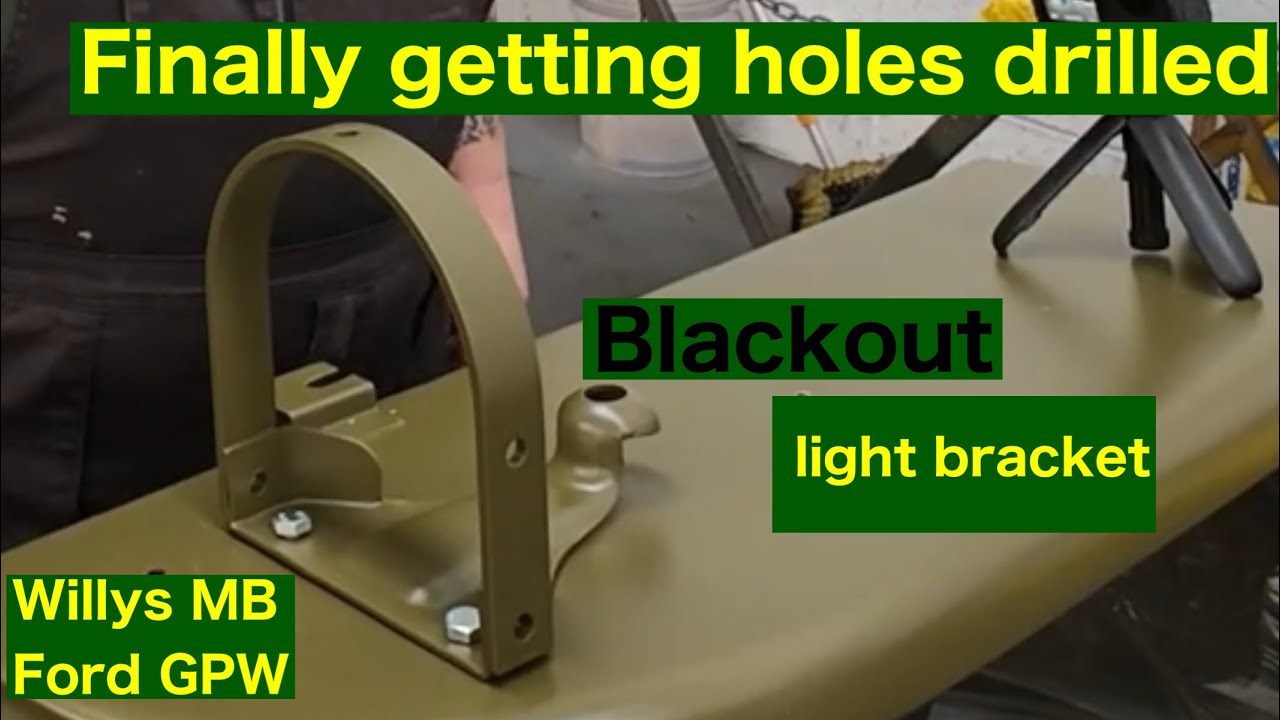 Willys MB blackout light Bracket position 