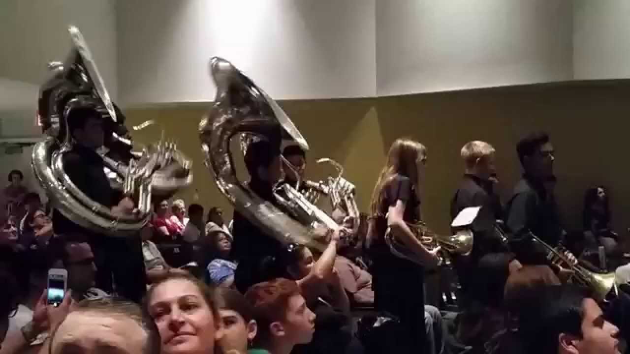 Alonzo HS Marching Band Halftime Show Grand Finale 20150511 205031