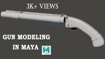Gun Modeling Tutorial In Maya | Part 1 | Maya Tutorial for beginners | CGVISION