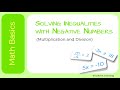Solving Inequalities with Negative Numbers