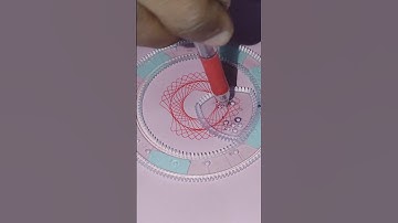 Two intertwined hearts with a magical triangle #spirographshr #asmrvideo #satisfying #art