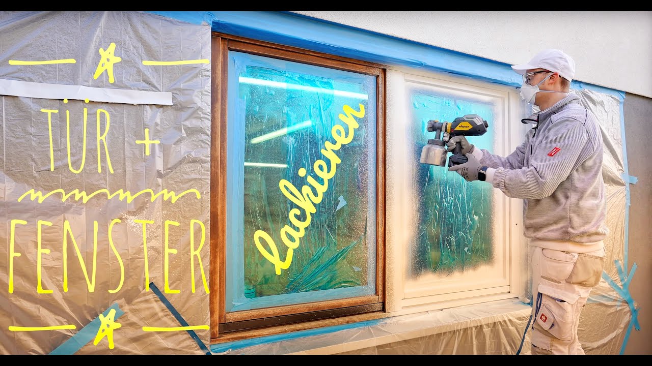 Tür + Fenster im Außenbereich lackieren mit der Wagner FC 4000 XVLP