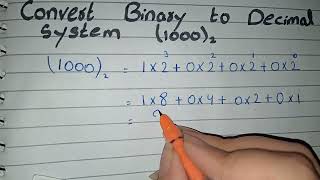 Convert Binary to Decimal System (1000) in Urdu