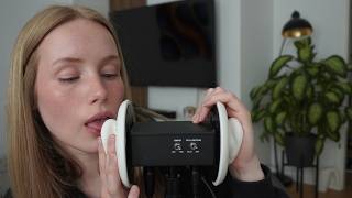 Celebrity ASMR Wet Mouth Sounds 💦 3DIO Close Up Profile