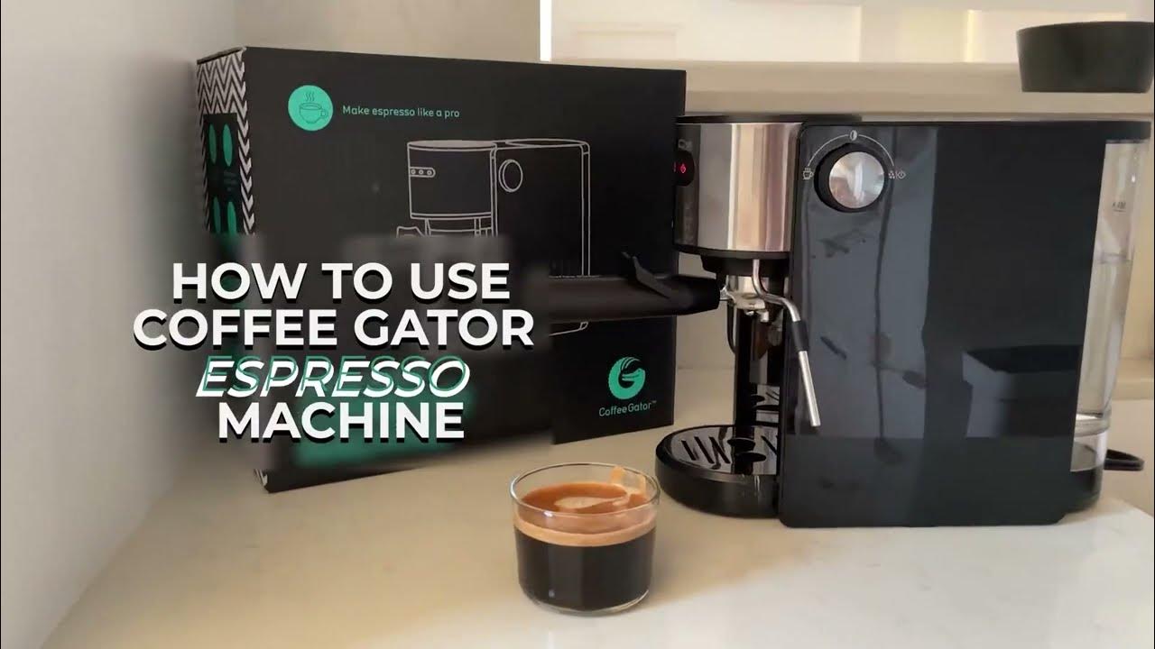 Coffee Gator Semi-Automatic Espresso Machine with Frother & Reviews