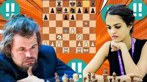 First class Magnus Carlsen vs Tania Sachdev 35