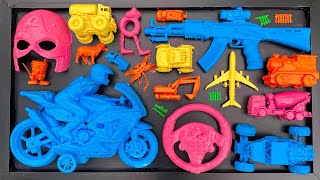 Membersihkan Mobil Mobilan Mobil Balap Truk Molen Excavator Motor Balap Mobil Monster Pesawat