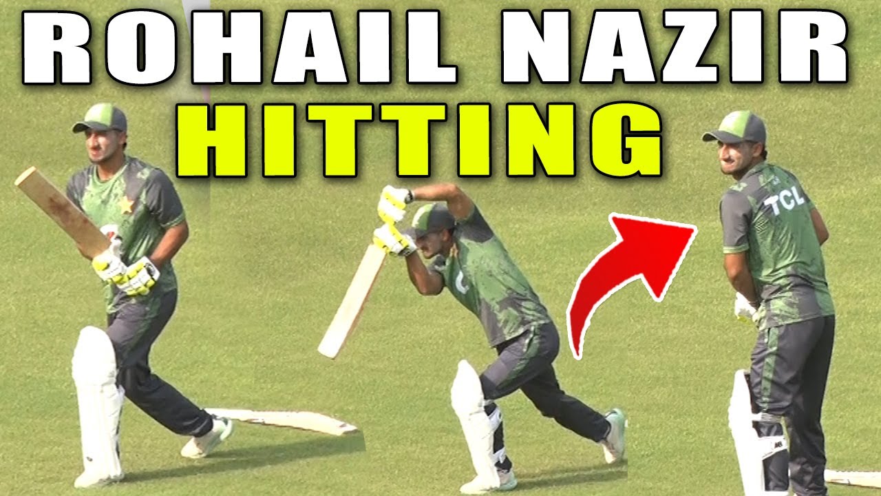 Rohail Nazir is trying some classical shots for upcoming Pak vs SA ...