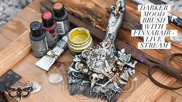 Darker Mood Brush - Altered Art with Finnabair