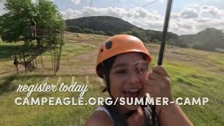 screens are off this summer! find some adventure at Camp Eagle!