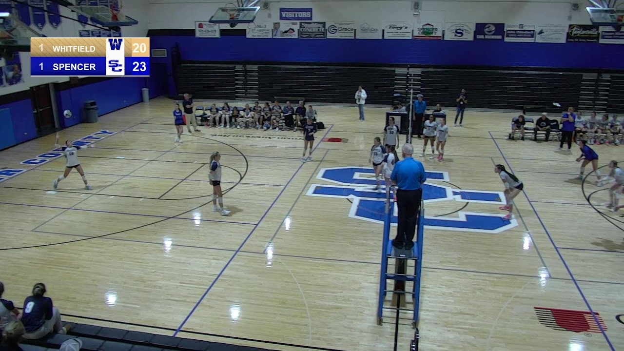 9/18/23 Spencer Co Girls Volleyball v. Whitfield Academy YouTube
