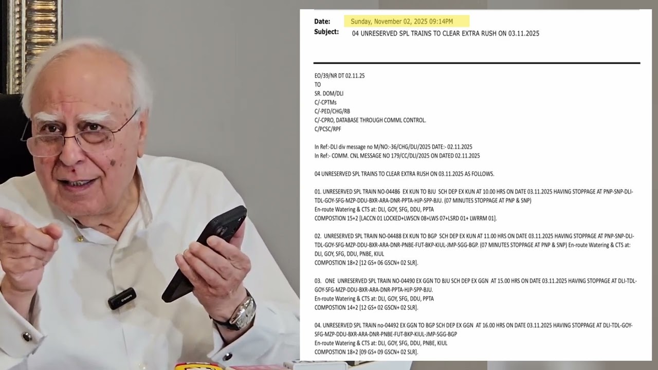 My Press Conference with Proof on response from Ministry of Railways. 