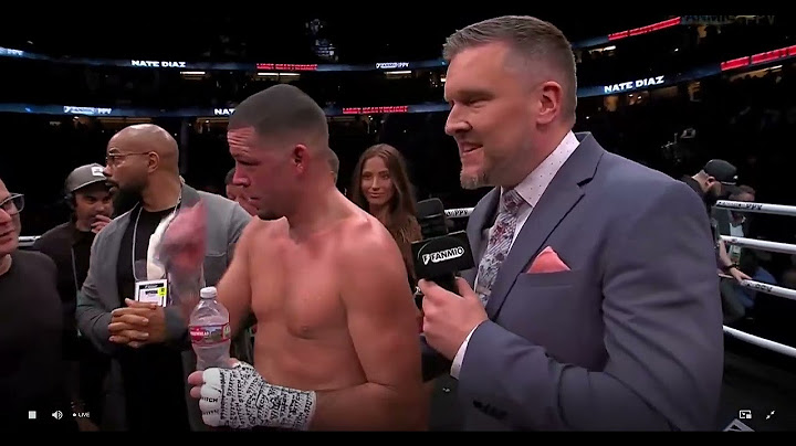 Nate Diaz vs Jorge Masvidal - Boxing Post-fight Interview