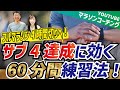 フルマラソン4時間切りに向けて60分でできる練習方法