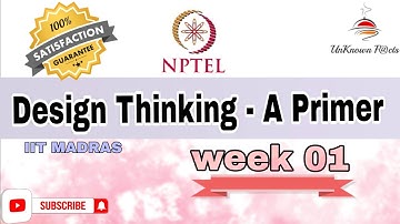 DESIGN THINKING - A PRIMER WEEK 1 ASSIGNMENT ANSWERS NPTEL 2024 l NPTEL 2024 #nptel #nptelanswer