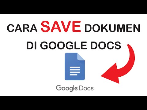 CARA SAVE DOKUMEN di GOOGLE DOCS