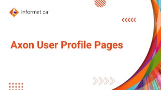 Axon User Profile Pages