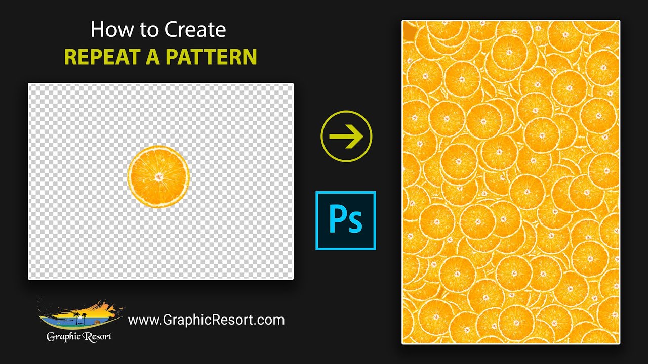 How to Create Repeating Seamless Patterns in Photoshop Urdu / Hindi Tutorial | Graphic Resort