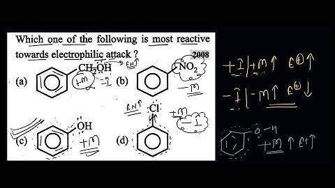 Which one of the following is most reactive towards electrophilic attack?