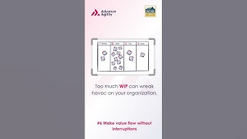 First Flow Accelerator, “Visualize and Limit WIP” | Lean-Agile Principle | Advance Agility |  #agile