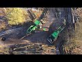 JOHN DEERE - Přibližování dřeva