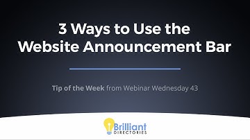How to Add a Website Notification Bar to Display Sitewide Messages ✴️ Website Announcement Messages