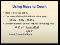 The mole and molar mass calculations