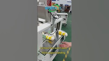 Carton box auto count inline paper banding strap