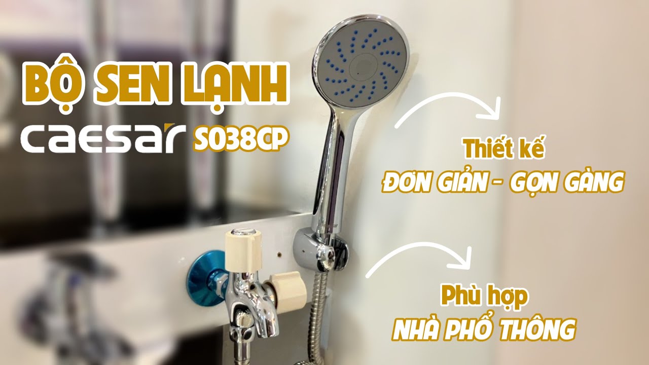 Bộ vòi sen tắm lạnh Caesar S038CP
